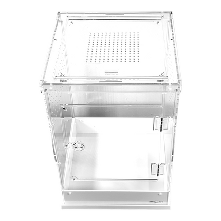 REPTIZOO - Acrylic Enclosure - White Base- 12” x 12” x 18” (PACR09)