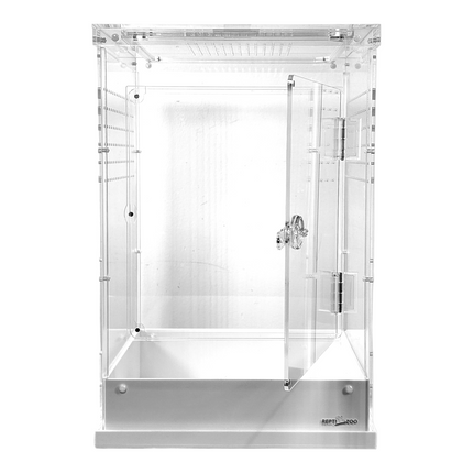 REPTIZOO - Acrylic Enclosure - White Base- 12” x 12” x 18” (PACR09)