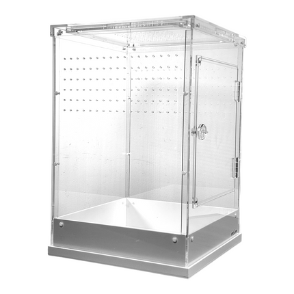 REPTIZOO - Acrylic Enclosure - White Base- 12” x 12” x 18” (PACR09)