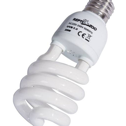 REPTIZOO - Lighting - UVB 5.0 Spiral Energy Saving Lamps 26W (CT5026) - Reptile Deli Inc.
