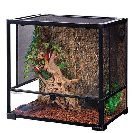 REPTIZOO - Reptile Glass Terrarium - Double Hinge Door - 24” x 18” x 24” (RK0111N) - Reptile Deli Inc.